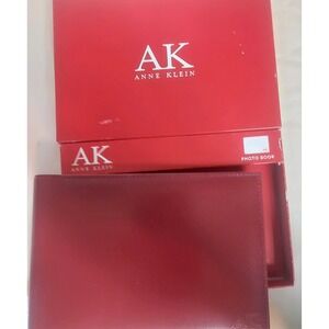 ANNE KLEIN RED/WINE Color Photo Book NWT‎